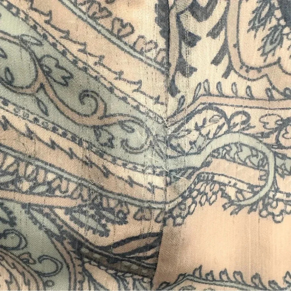 Banana Republic Blue White Maxi Skirt Paisley Long 10 - Picture 8 of 8